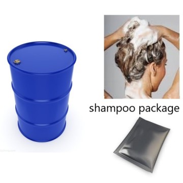 Flexible package adheisves for shampoo alkaline substance