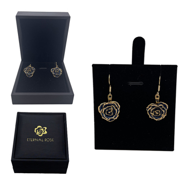 Low MOQ Cheap Popular Women's Jewelry: Rose Shaped Flower Earrings Earrings