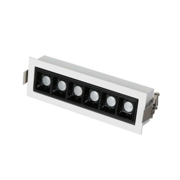 12W Lámpara de techo empotrada Oficina LED lineal