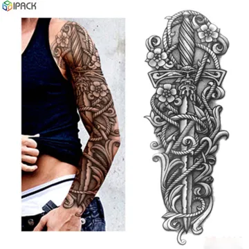 Custom Full Arm Tattoo Stickers for Men