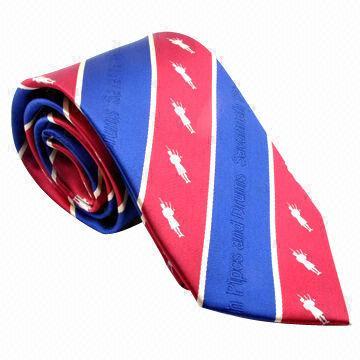 Necktie, Made of Poly Jacquard, Customized Logo Designs are Accepted