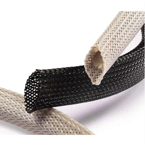 Flame retardant braided mesh tube for cables