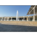 Grande fontaine de jardin à l'eau rectangulaire extérieure