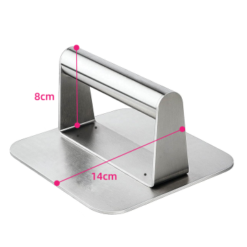 BBQ 5.5inch Stainless Steel Square Hamburger Smasher