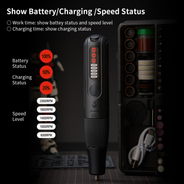 Lithium ion cordless rotating tool, variable speed multifunctional kit, very suitable for lightweight DIY and manual, polishing