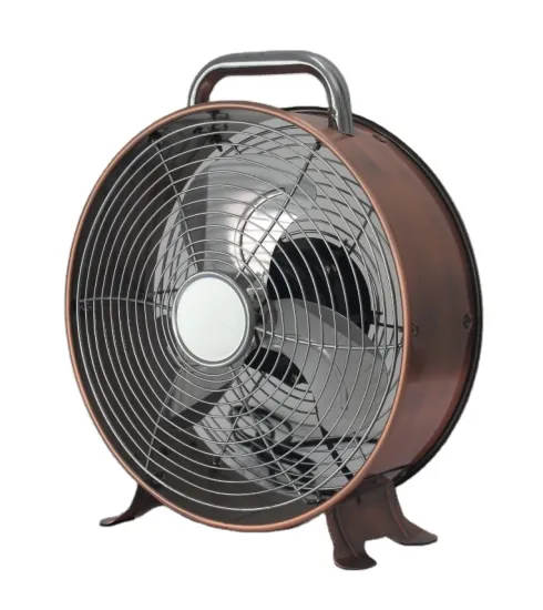 CETL Certified 9 Inch Retro Copper Table Fan