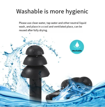 Silica Gel Sleep Earplugs (IMPA 331156) for Noise Reduction in Factories and Workshops