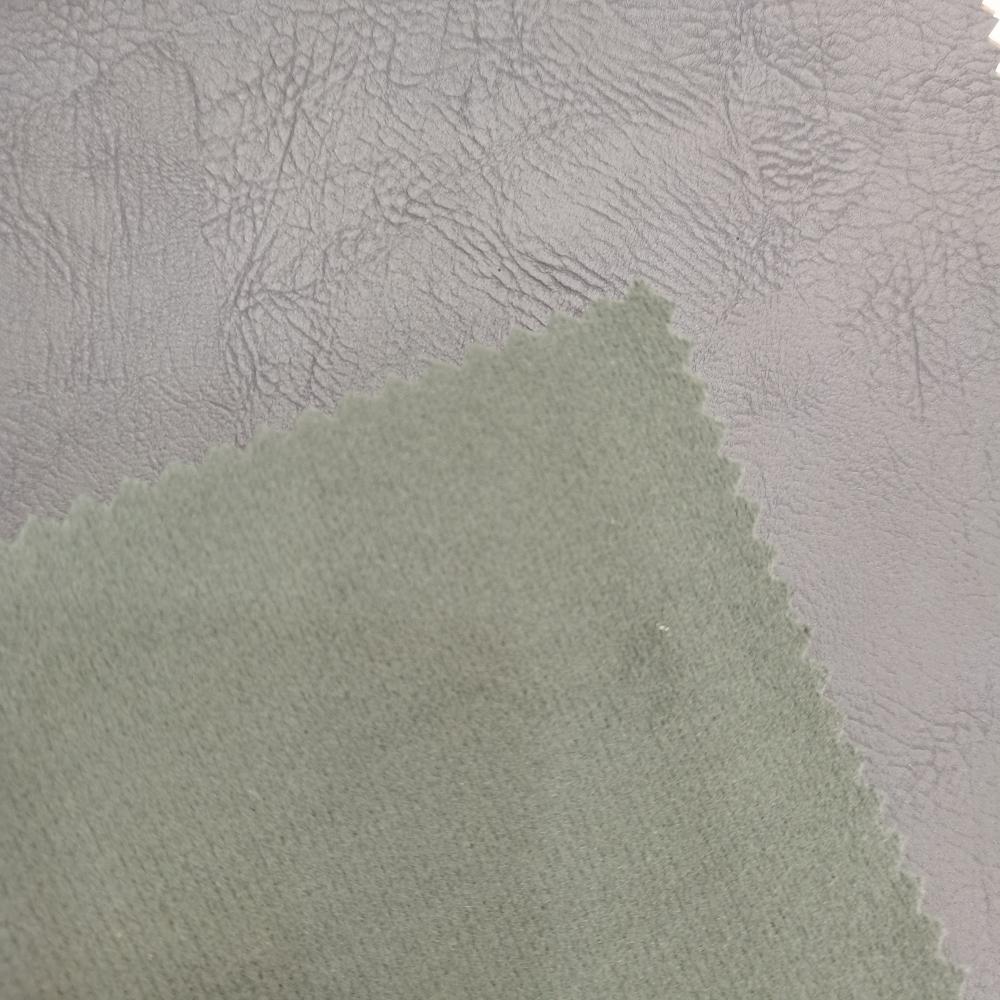 Clear Lines Pu Leather With Velveteen Like