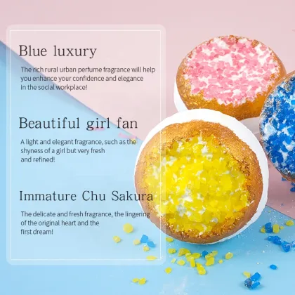 Wholesale Custom Crystal Geode Bath Bombs | Vegan Organic Colorful Bath Fizzies