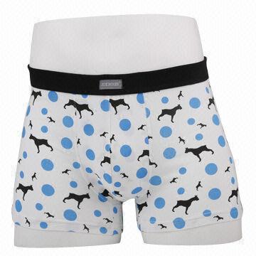 Boxer Briefs, Made of 95% Cotton and 5% Elastane, Available in Various Colors