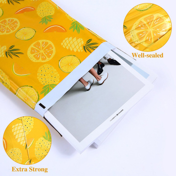 Delivery Packaging Courier Bag Yellow Orange Poly Mailers