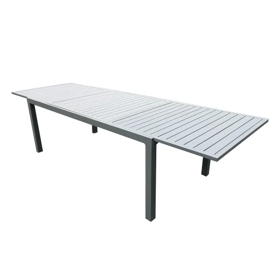 Elegant Aluminum Outdoor Furniture Set for Space-Saving Patio Dining and Hotel Gardens