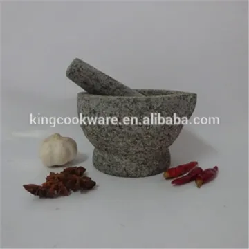 Low price for granite grey mortar and pestle for herb & spice grinder, stone kitchenware
