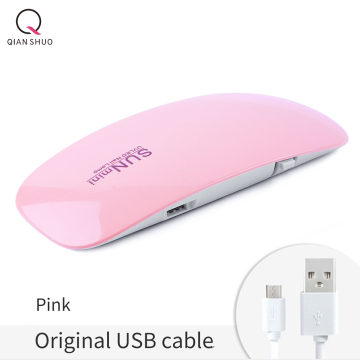 Cahaya kuku portabel merah muda