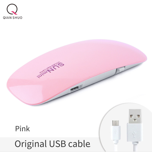 Cahaya kuku portabel merah muda