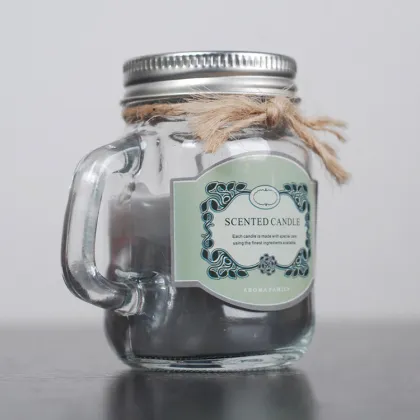 Paraffin Wax Home Fragranced Glass Jar Candle