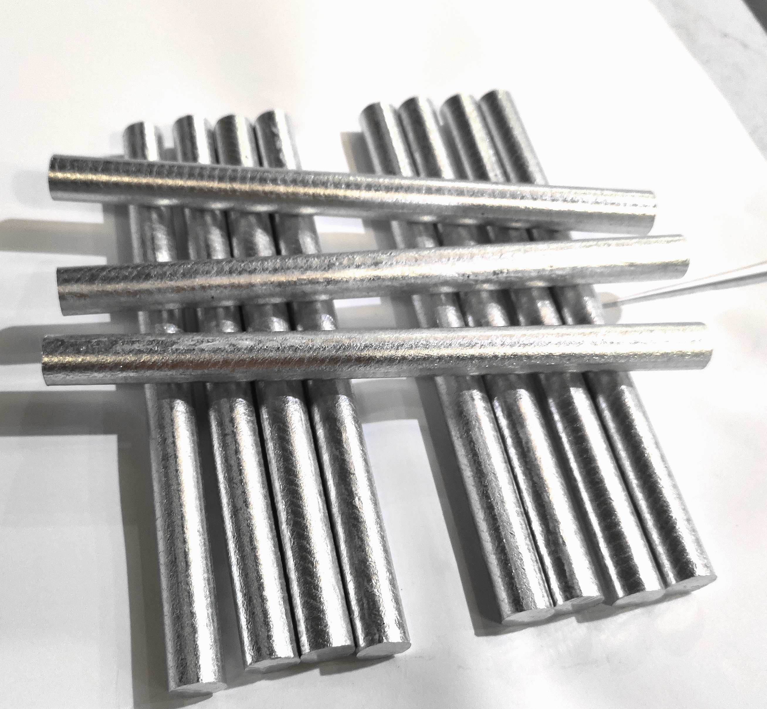 Zinc rods