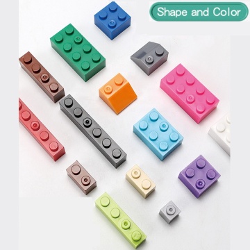 250G Bag Standard Building Bricks - Thick Mixed Shapes Educational Classic Building Blocks Compatible with Le.goes