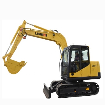 Lishide Brand 8.18ton Small Crawler Excavator for Gold Mining