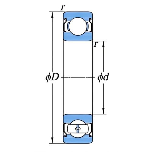 带防尘盖单列深沟球轴承