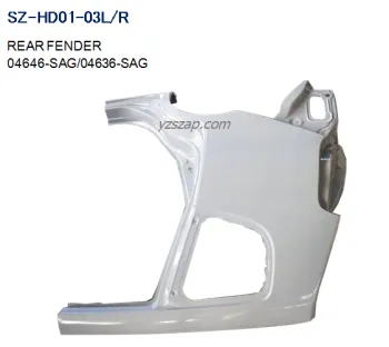 Steel Body Autoparts Honda 2003 FIT/JAZZ Rear Fender