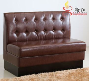 Sofas de restaurantes de cuero hechos a medida y asientos de stand