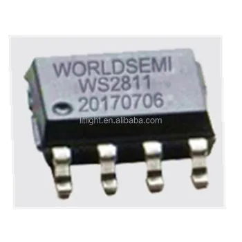 High-Quality 5V-12V Integrated Circuit LED Drivers: WS2801S, WS2811M, and WS2811 Addressable Microprocessor Components