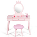 Kids vanity dressing table with mirror