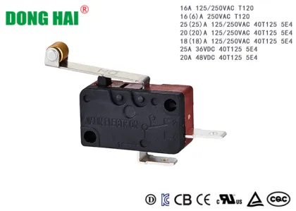 Long Hinge Roller Micro Switch Normal Open