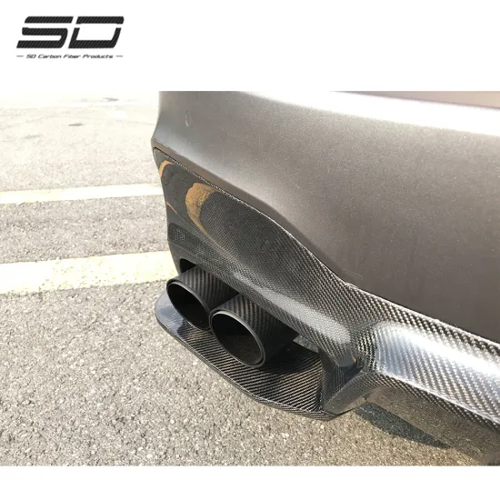 3D Style Dry Carbon Fiber Rear Bumper Diffuser for 2017 BMW 5 Series G30 G38