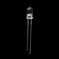 Oranžas gaismas diodes mirgo 5 mm caur caurumiem