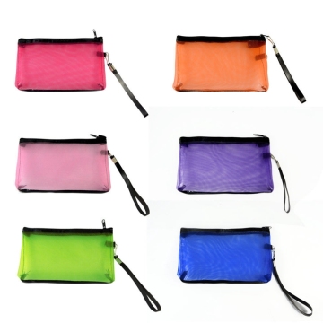 Travel Portable Bathing Transparent Toiletry Pouch with Zipper