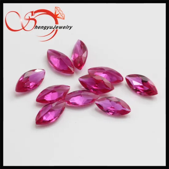 3*6mm small loose marquise cut semi precious red stone