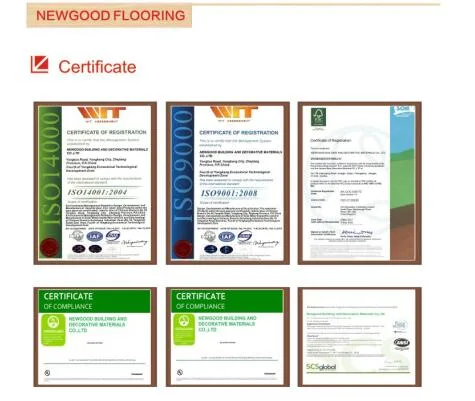 Cor clara com acabamento escovado Oak Engineered Woodwood Flooring