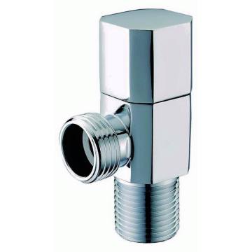 Válvula angular de parada de água de louças sanitárias de cromo