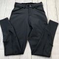 Pantalon équestre noir silicone au genou