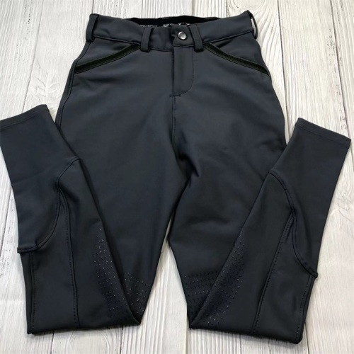 Black Boy Equestrian Pants Knee Silicone