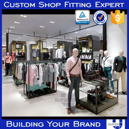 retail display store concept with brand track