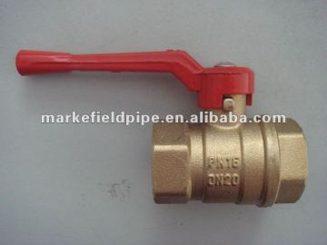 Nick plated brass ball valve