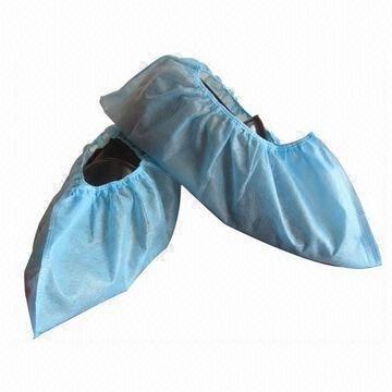 Non-woven Shoe Covers, Made of 30 to 40g Spunbond Polypropylene Material, OEM Orders Accepted