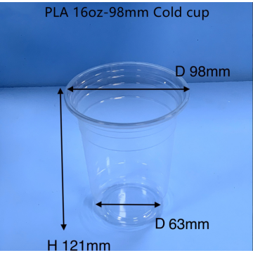 oem design Clear Thermoforming PLA Cup