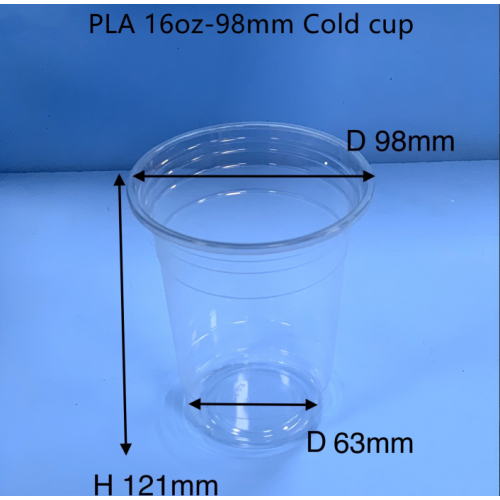 diseño OEM Clear ThermoForming PLA Copa