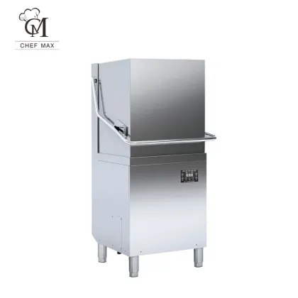 Chefmax Commercial Free Standing Dishwasher - Automatic Kitchen Dish Machine for Hotels and Restaurants
