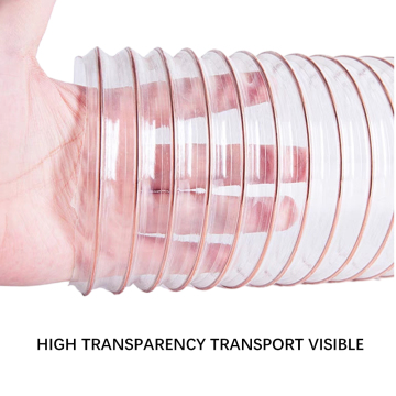 PVC Steel Wire Reinforced Dust Collector Hose for Vacuum Cleaners