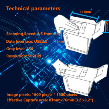 4-4-2 Scanner di impronte digitali a quattro dita