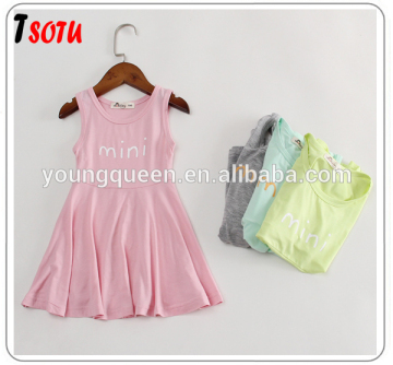 NZ63 wholesale 2016 baby summer new Korean kid dress small candy colored cotton skirt