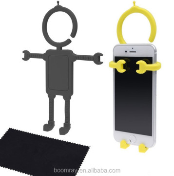 Cute Man-Shaped Auto Car Phone Holder - Flexible Silicone Phone Holders Best Buy