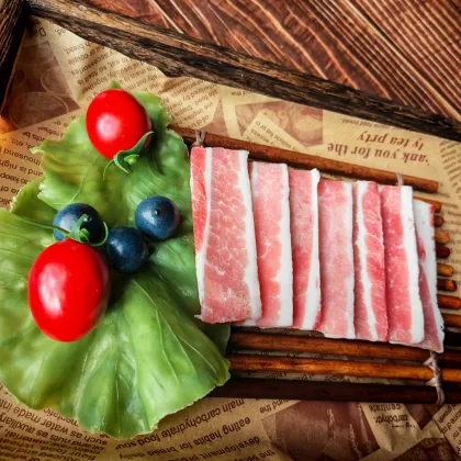 Fresh Cut Pork Belly Slices