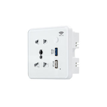 Tuya Smart In-Wall Outlet EU UK 100-240V 10A - Compatible with Alexa and Google Home