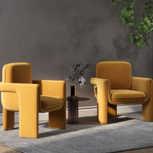 Italian light luxury single sofa chair simple creative